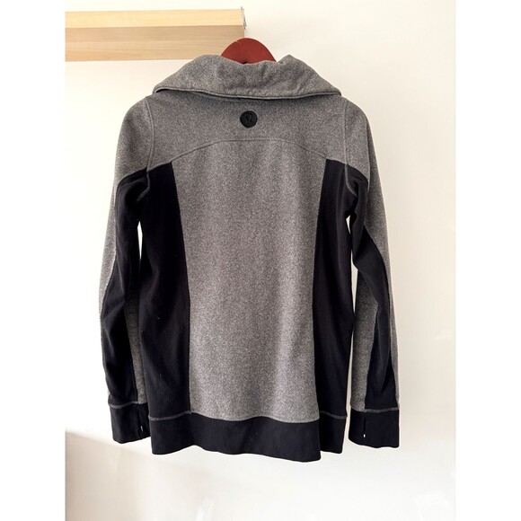Lululemon Women Sweatshirt Gray Post Chaturanga 1/2 Zip Pullover Fleece Size 6 - Picture 3 of 7